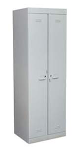 Шкаф для одежды ШОТ-22 (2 секции, распашные дверки, окрашен, 600*500*1800 мм) Фирма Ён Сыктывкар