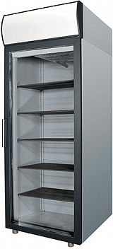 Холодильный шкаф DM-105G нержавейка (500л, 0..+6*С, стекло, 4 полки, 697*620*2028 мм) POLAIR Фирма Ён Сыктывкар