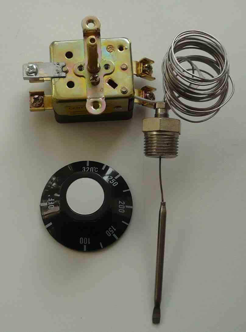 Терморегулятор WY-R12-SD с ручкой (+50..+320°С, 220в, 25А, L= 2,5 м, 0725061) Фирма Ён Сыктывкар