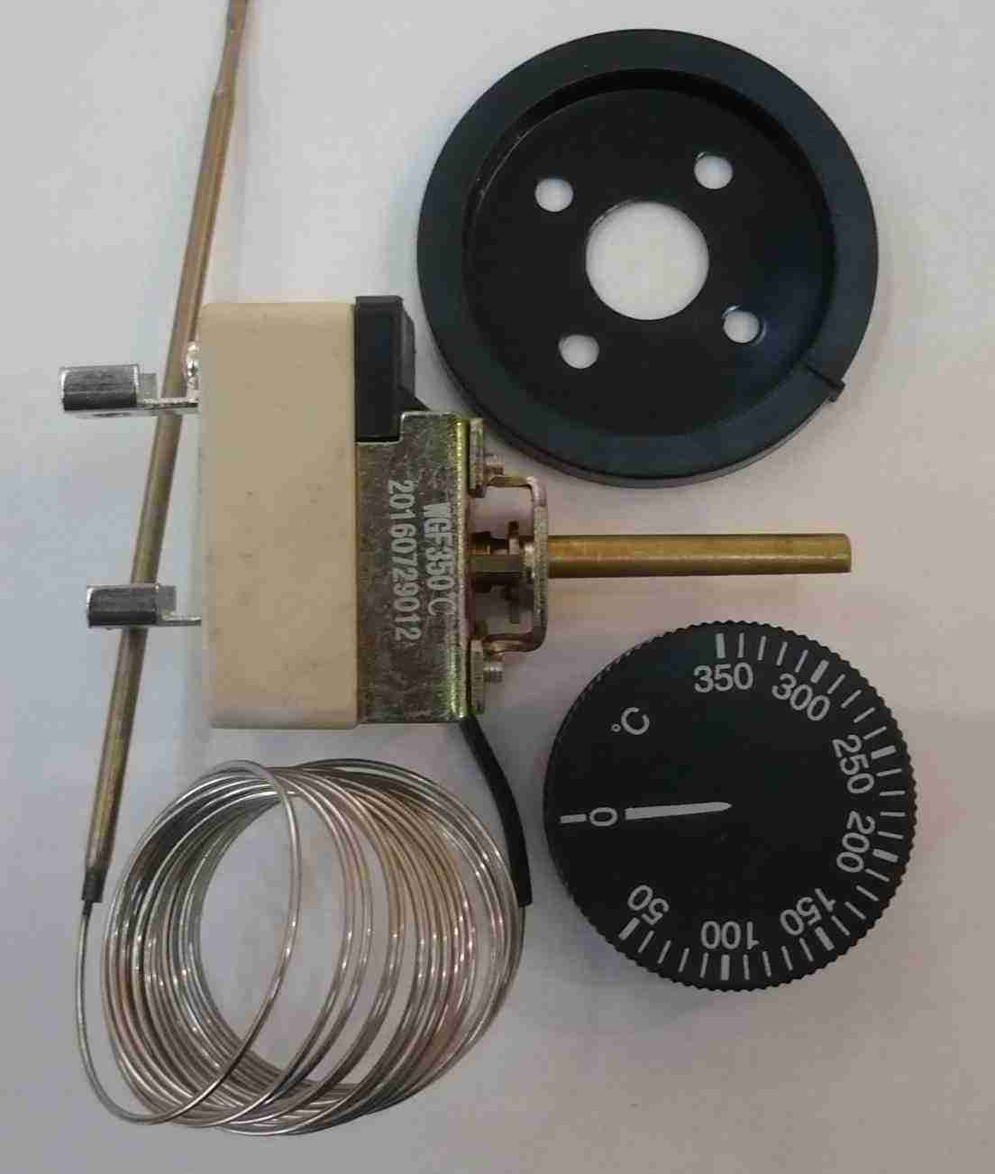 Терморегулятор WGF-350°С с ручкой (+50...+350°С, капилляр 2,5 м, 16А, 220в) Фирма Ён Сыктывкар