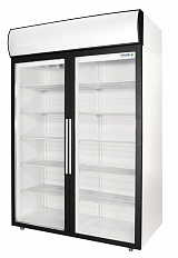Холодильный шкаф DV-110S (1000 л, -5..+5 *С, 2 двери, стекло, 8 полок, 1402*710*2028 мм) POLAIR Фирма Ён Сыктывкар